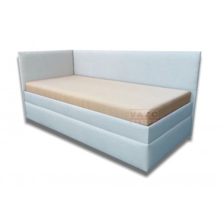 Váľanda SIMONA - Poťah: Vento biele/Twist 17 pastelovomodrá