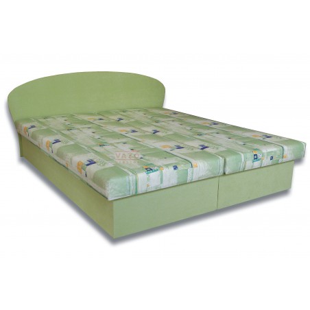 Posteľ MILKA, poťah z II. cenovej skupiny Čajka2 vzor/ Vento 72 svetlozelená