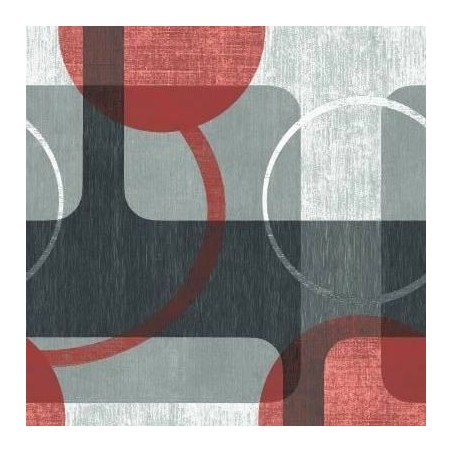 Poťahová látka z II. cenovej skupiny: Mimi 21 sivo-bielo-červená