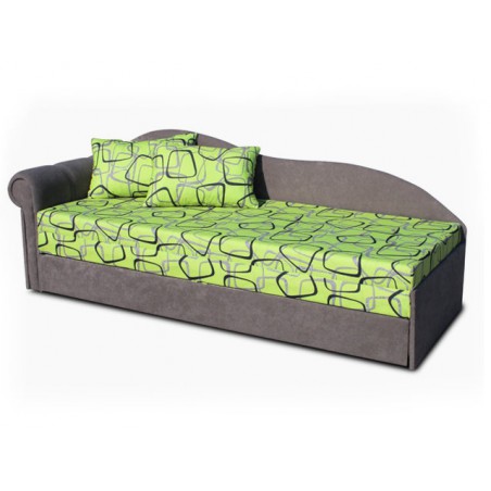 Pohovka Luxus II. -  poťah: Dodo 27/Vento 81 tmavosivá