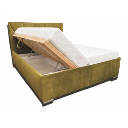 Posteľ VALERY - matrac na drevenom latkovom rošte - otváranie zboku