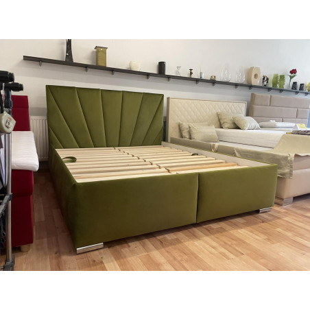 Posteľ VALERY - poťahová látka: Tiffany 9 olivová (II. cenová skupina)