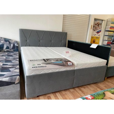 Posteľ KLAUDIA s roštami | Výška sedu 59 cm | Bez matracov | VAŽO