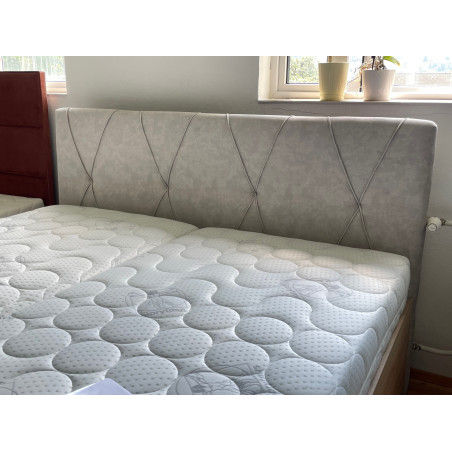 Posteľ ANABELA - poťahová látka z III. cenovej skupiny: Velvet 001 Silver