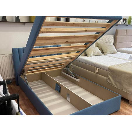 Posteľ PERLA - veľký úložný priestor - otváranie od nôh