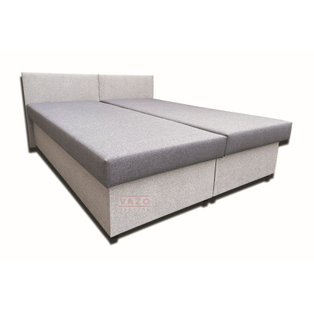 Posteľ SIVLIA - poťah: Falcone 5 sivá/Falcone 21 Silver