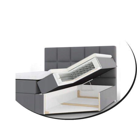 Zloženie: matrac s pružinovým jadrom, nosnosť 100kg, tvrdosť T3