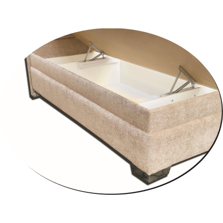 Posteľ MIRANDA (s matracmi a úložným priestorom)- úložný priestor