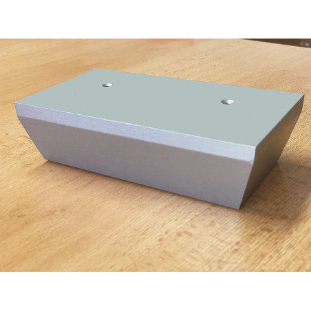 Noha na posteli KLAUDIA - drevená výška 5cm, strieborná