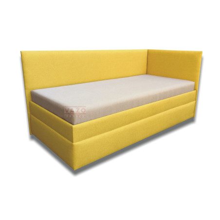 Váľanda SIMONA - Poťah: Vento biele/Twist 10 žltá