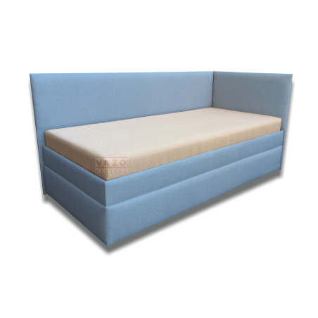 Váľanda SIMONA - Poťah: Vento biele/Linea 15 modrá