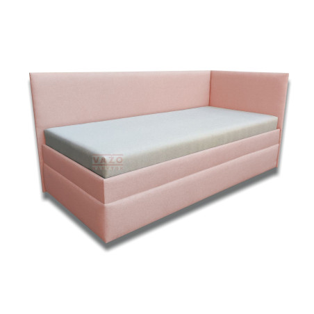 Váľanda SIMONA - Poťah: Vento biele/Twist 16 staroružová