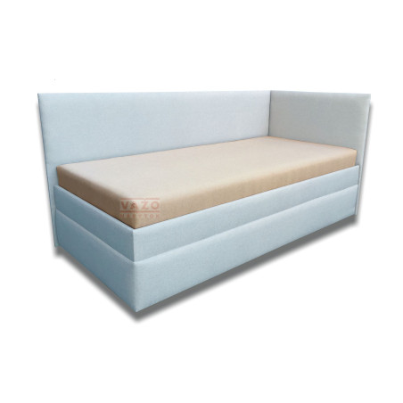 Váľanda SIMONA - Poťah: Vento biele/Twist 17 pastelovomodrá