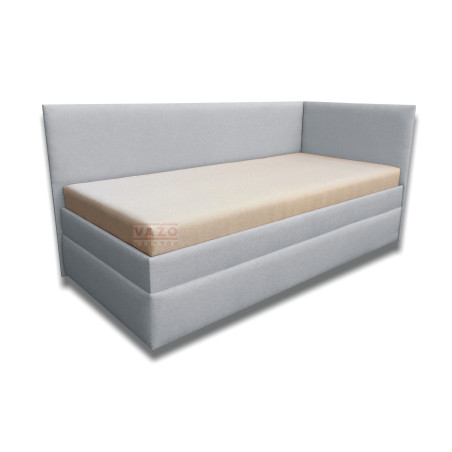 Váľanda SIMONA - Poťah: Vento biele/Twist 18 silver