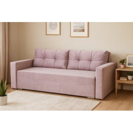 Rozkladacia pohovka NAOMI 2, poťah: Velluto 14 flamingo