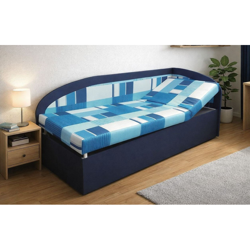 Váľanda KAMILA - poťah: NELA 4/Falcone 80 tmavomodrá