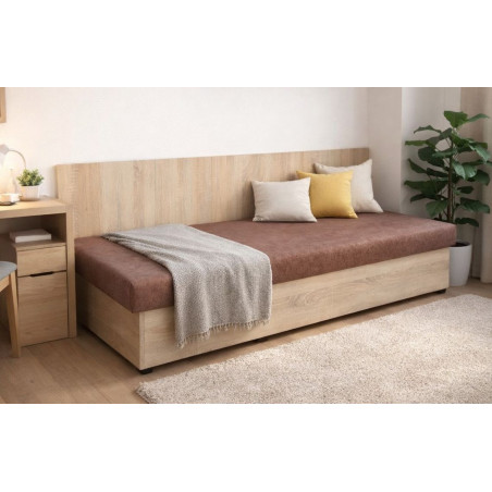 Váľanda VANDA - poťah: Vento 45 tmavohnedá/Dub sonoma