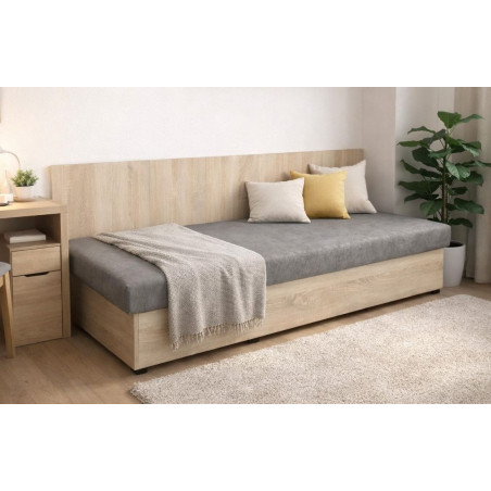 Váľanda VANDA - poťah: Vento 81 tmavosivá/Dub sonoma