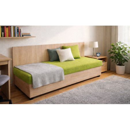 Váľanda VANDA - poťah: Vento x101 sýtazelená/Dub sonoma