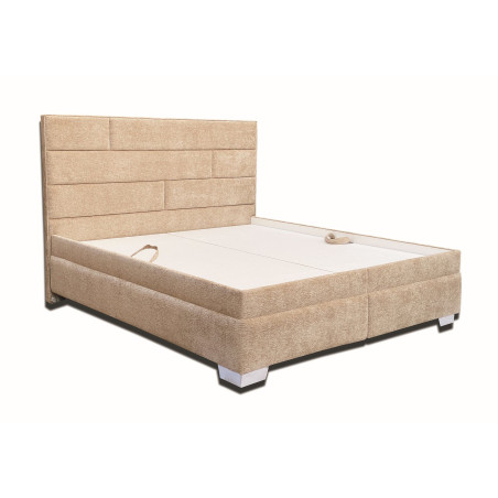 Posteľ MIRANDA - podklad pod matrace - pevný podklad, poťahové látka na posteli: Viking 3 piesková