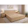 Posteľ STELA - dekor lamina: Dub sonoma, podklad pod matrace: drevený latkový rošt