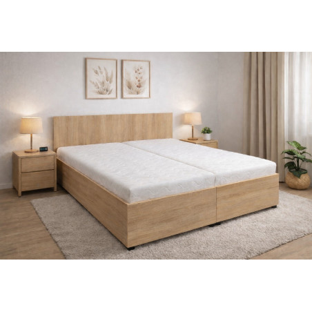 Posteľ STELA z kvalitného lamina, s roštmi a úložným priestorom