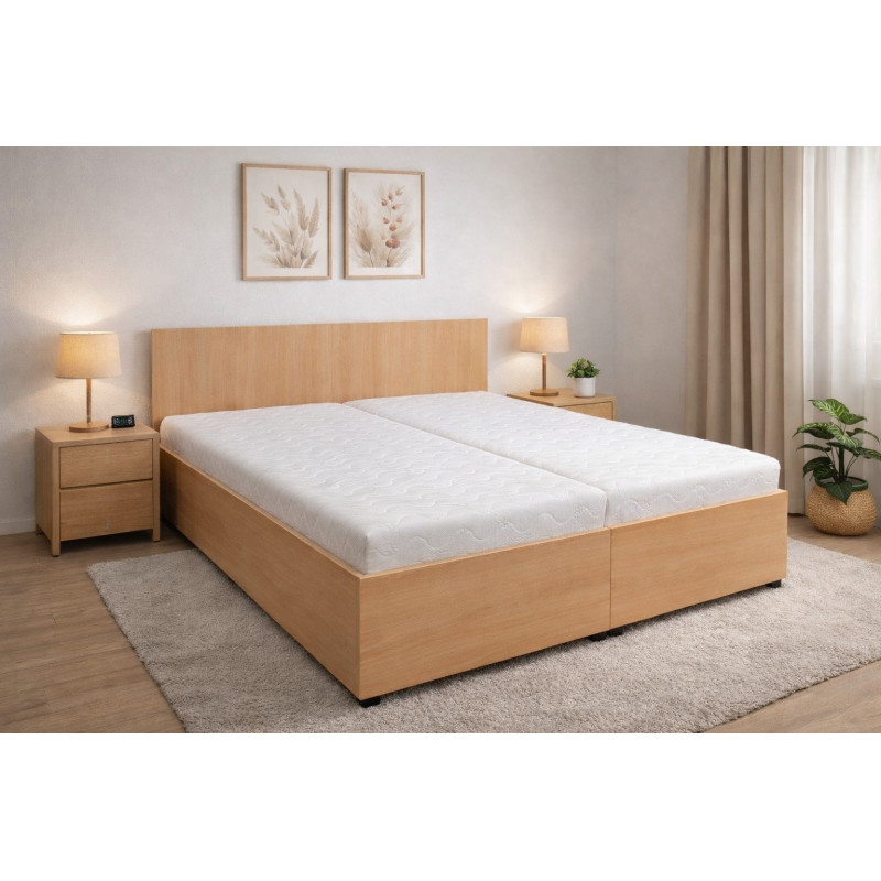 Posteľ STELA z lamina bez matracov | Dub Artisan, Sonoma, Buk | VAŽO