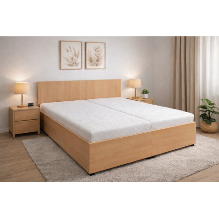 Posteľ STELA z lamina bez matracov | Dub Artisan, Sonoma, Buk | VAŽO