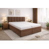 Posteľ LIVIA - poťahová látka: matracovina/Trinity 7 tmavohnedá