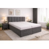 Posteľ LIVIA - poťah: Falcone 5 tmavosivá - ilustračné foto s matracmi