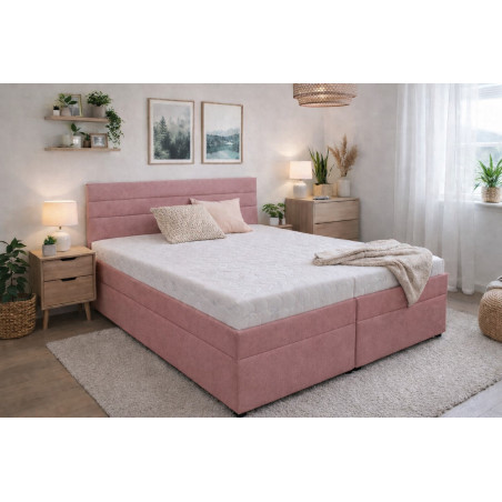 Ilustračné foto - Posteľ ZOJA s matracmi- poťahová látka: Matrix 20 staroružová  (II. cenová skupina)