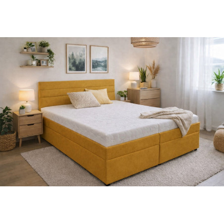 Ilustračné foto - Posteľ ZOJA s matracmi- poťahová látka: Matrix 30 horčicová  (II. cenová skupina)