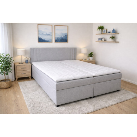 Posteľ PAULA - poťahové látka: Falcone 21 Silver (I. cenová skupina)