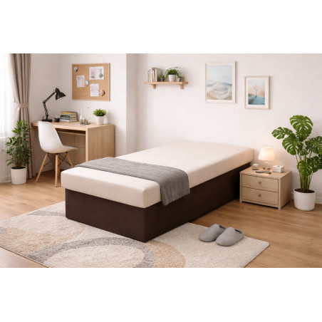 Váľanda JANA - poťahová látka Falcone 3 béžová / Falcone 4 tmavohnedá