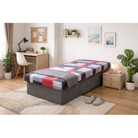 Váľanda JANA - poťahová látka Berta 4a / Vento 81 tmavosivá