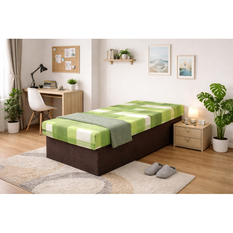 Váľanda JANA - poťahová látka Nela 3 / Vento 45 tmavohnedá