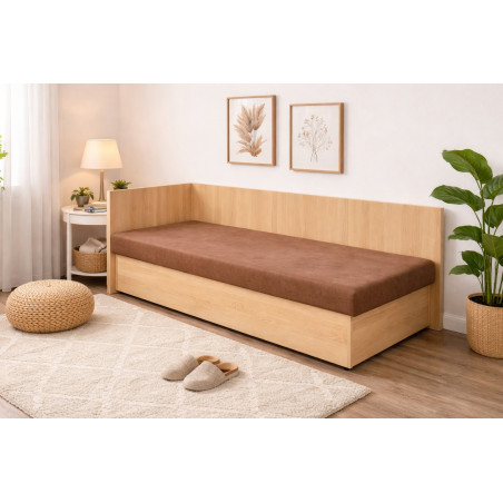 Váľanda MEGAN - látka: Vento 45 tmavohnedá