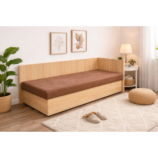 Váľanda MEGAN - poťahová látka: Vento 45 tmavohnedá